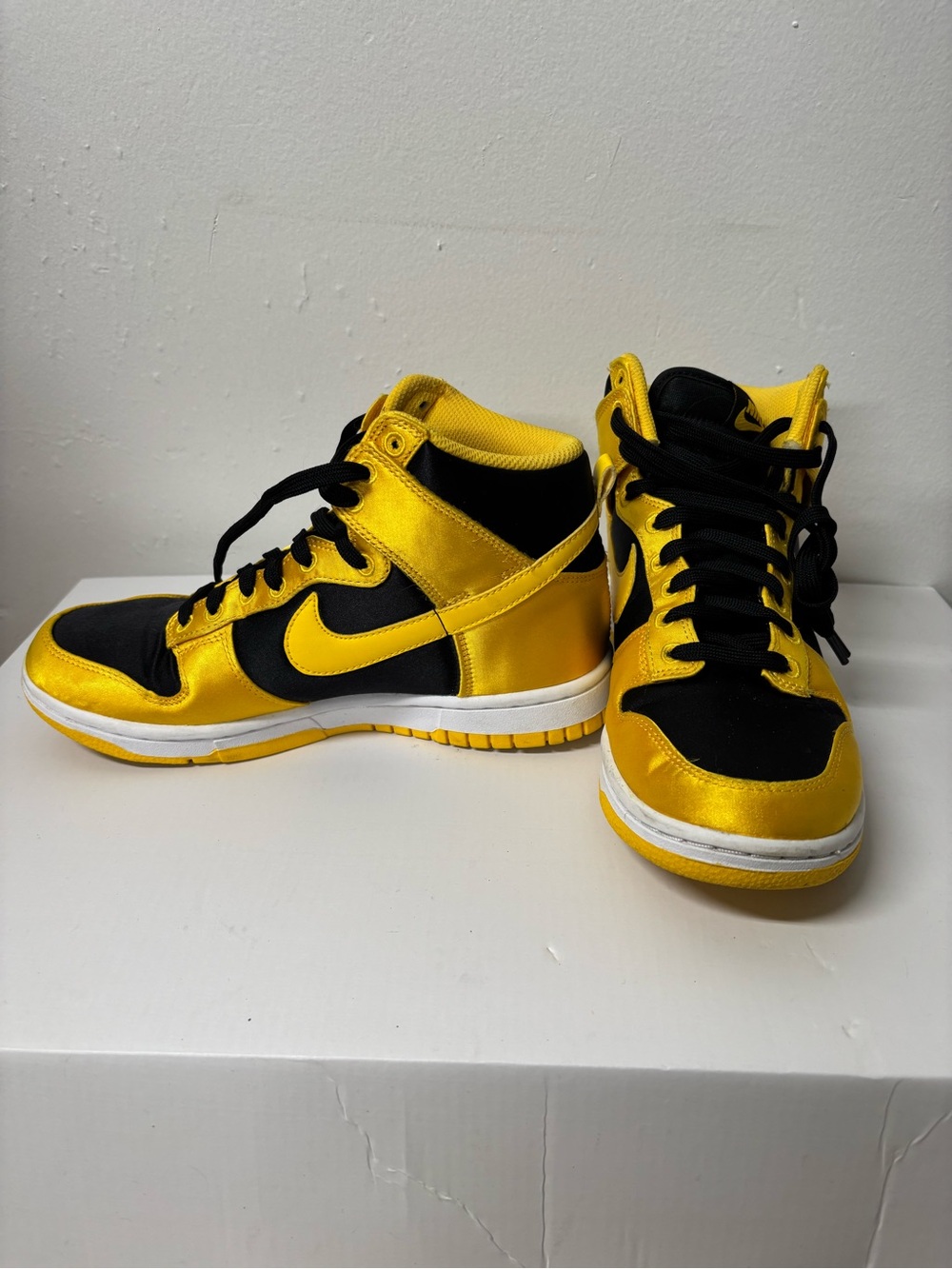 Nike Dunk High Satin Goldenrod Sneakers Unisex